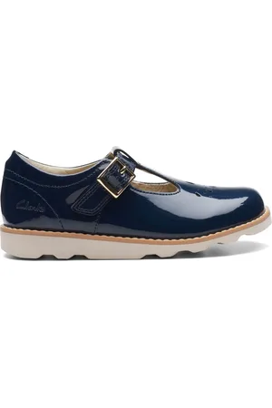 Clarks Multi Fit Patent Crown Print Kids Shoes
