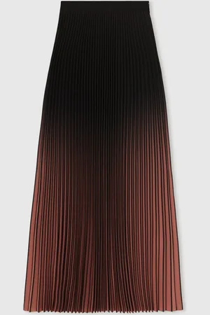 Reiss Marlie Ombré Pleated Midi Skirt32