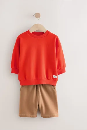 Next Sweatshirt and Carpenter Shorts Set (3mths-7yrs)5 - 6 år (110 - 116cm)