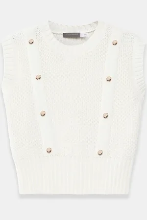 mint&berry Cotton Button Tabard TopStor
