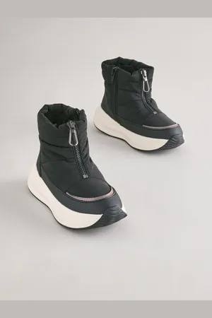 Next Zip Front Quilted Boots