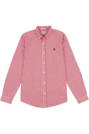 U.S. Polo Assn. U. S. Polo Assn. Mens 100% Cotton Gingham ShirtS