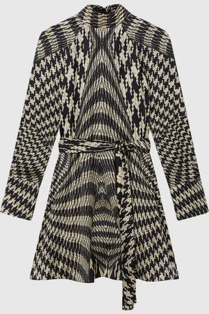 Reiss Ester Dogtooth Mini Kjole32