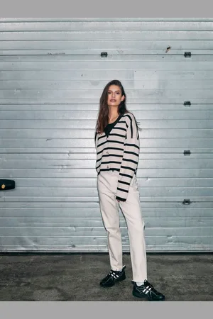 Noisy May Striped Long Sleeve Knitted Button Down Cardigan40