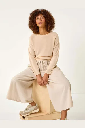 Roman Corduroy Wide Leg 100% Cotton Culotteslarge