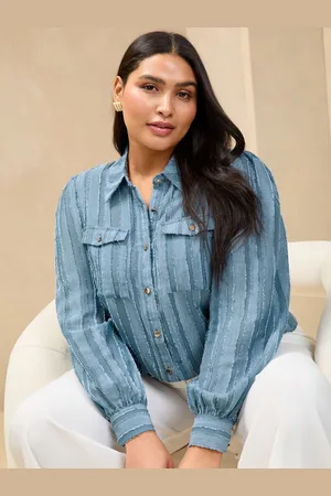 Lipsy London Utility Stripe Burnout Shirt52