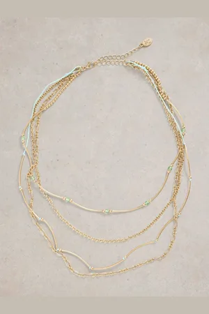 White Stuff Blossom Multi Layer NecklaceEn
