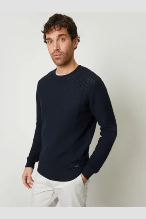 Threadbare Crochet Knit Crew Neck Jumper