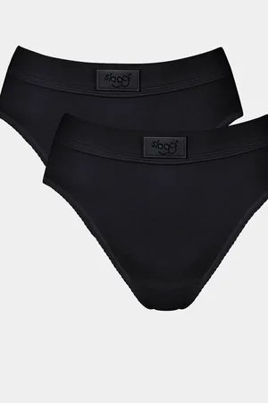 Sloggi Double Comfort Tai Black Briefs 2 Pack46