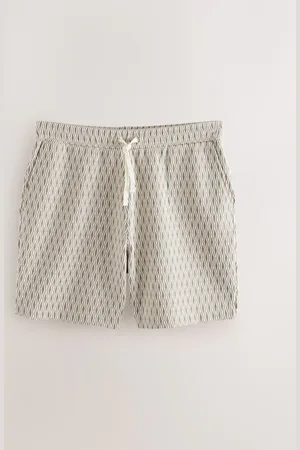 Next Jerseyshorts med tekstureret geometrisk mønsterStor