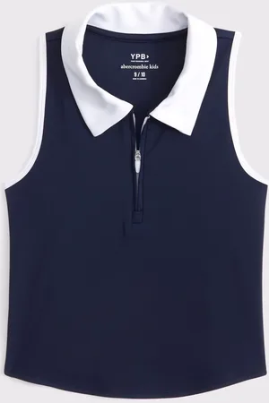 Abercrombie & Fitch Active Athleisure Zip Neck Polo Afkortet Top166168cm