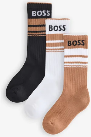 HUGO BOSS Stripe Detail Logo Socks 3 PackS-M