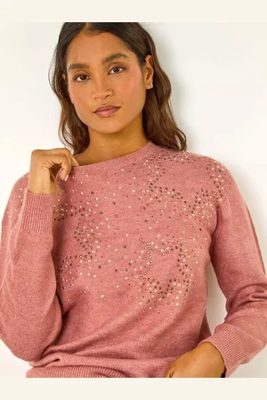 Roman Star Detail Hotfix Crew Neck Jumper44