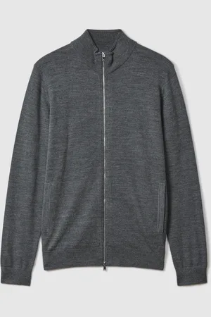 Reiss Hampshire Merino Wool Højhalset CardiganL