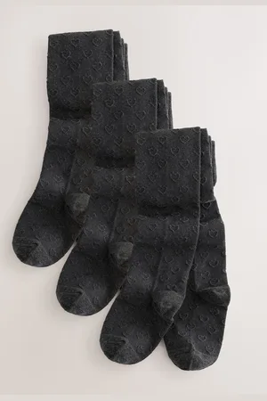 Next Bomuld Rich Textured Hjerte Strømpebukser 3 Pakke146152cm