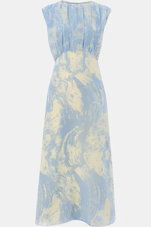 Whistles Devore Swirl Velvet Midi Dress36