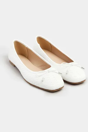 Long Tall Sally Woven Ballet Pumps10