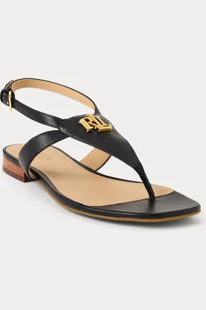 Ralph Lauren Everley læder sandaler