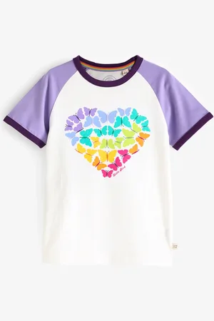Little Bird Kortærmet Raglan T-shirt i farverig 100% bomuld3 - 4 år (98 - 104cm)