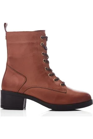 Moda In Pelle Calia Lace-Up Leather Ankle Boots