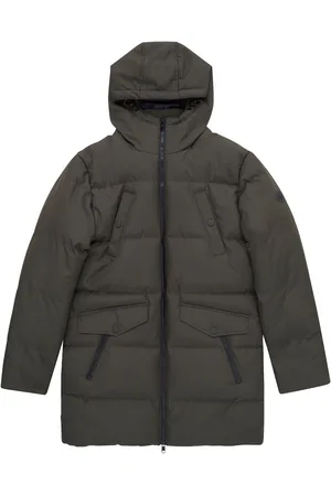 French Connection Lang Længde Række Zip Parka CoatXL