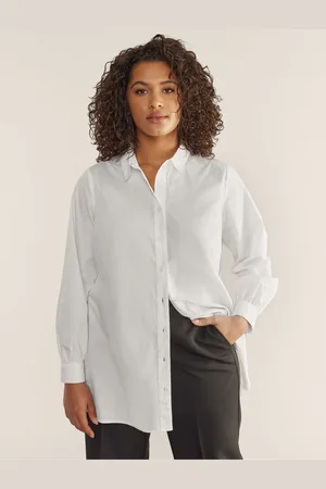 Evans 100% Cotton Poplin Chalk White Demin Shirt48