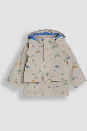 JoJo Maman Bébé Dinosaur Print Waterproof Jacket12 - 18 måneder (80 - 86cm)