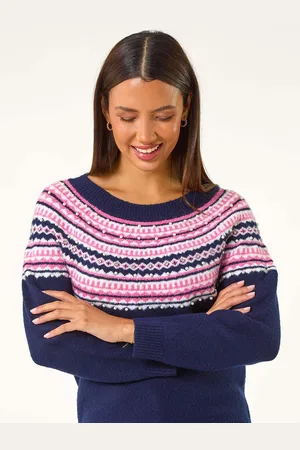 Roman Pearl Embellished Printed Jumper42