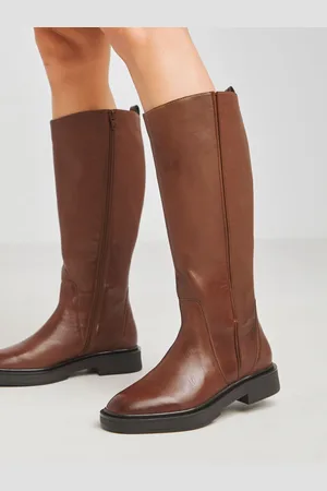 Simply Be Knee High Flat Stretch Detail Boots In Wide Fit Curvy Calf