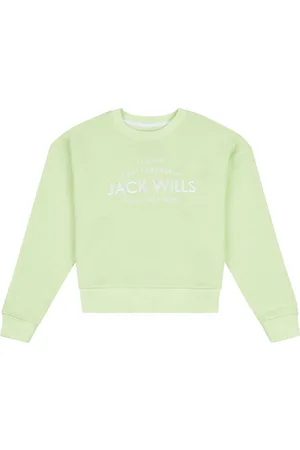 Jack Wills Loose Fit Girls 100% Cotton Huntston Crew Sweatshirt12 - 13 år (152 - 158cm)