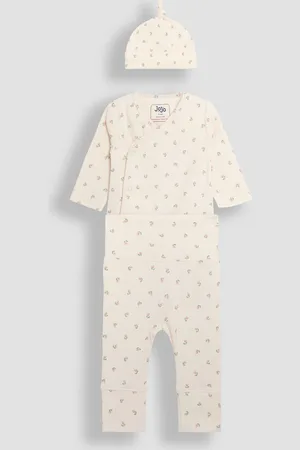 JoJo Maman Bébé 3 Piece Body Trousers and Hat Set5662cm
