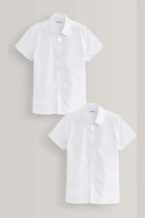 Next 2 Pack Kortærmet skoleskjorter (3-17år)16 år (176cm)