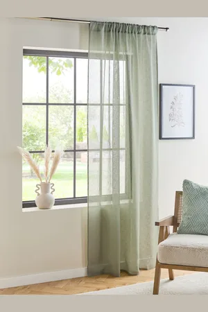 Next Hør Look Slot Top Voile Uforet Sheer Panel Gardin140x229cm
