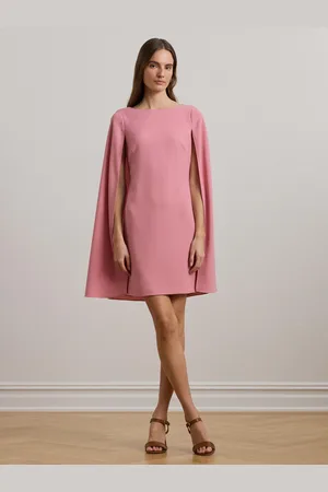 Ralph Lauren Petra Cape Georgette Cocktail Mini Kjole40