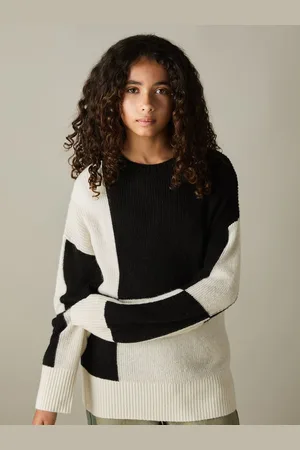 Reiss Amelia Colourblock-Intarsia Jumper with Wool and Alpaca12 - 13 år (152 - 158cm)