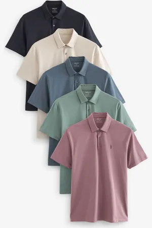 Next Kortærmet jersey poloskjorter 5 PakkeL