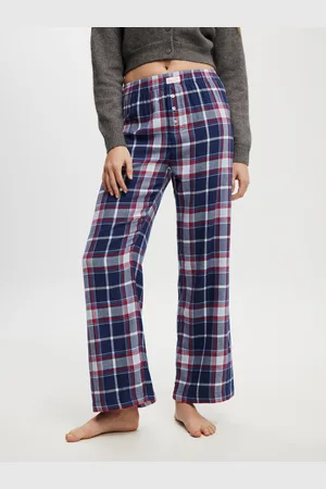Cotton On Boyfriend Flannel Wide Leg Boxer Trouserssmall