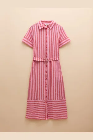 Joules Carrie Cotton Flax Shirt Dress