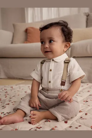 Next Baby Shirt Trousers and Braces 3 Piece Set (0mths-2yrs)5662cm