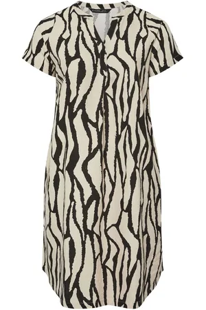 Evans Blue Linen Rich Dress