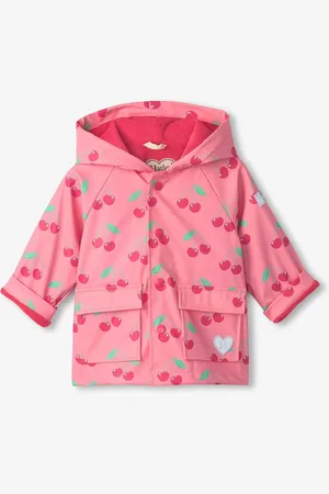Hatley Pink Cherries Snap Coat104110cm