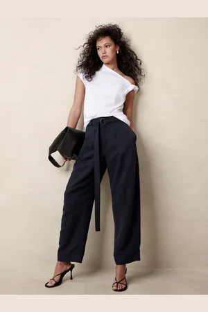 Banana Republic Høj talje Barrel Tencel Hør Bukser38 R