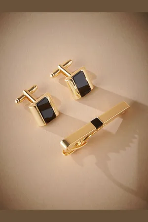 Next Signature Onyx Stone Cuff and Tie Clip Setonesize