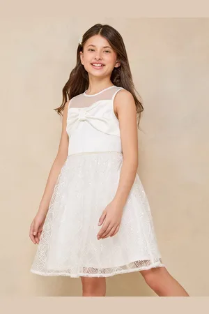 Lipsy London 3D Bow Pearl Trim Ocassion Dress (5-16yrs)116122cm