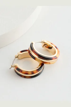 Ralph Lauren Hoop Brown Earringsen