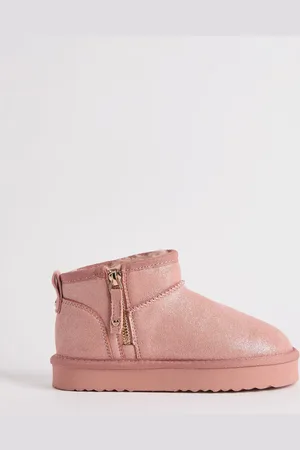 Lipsy London Flatform Mule Side Lynlås Kunstpels Ruskind Foret Ultra Soft støvletter