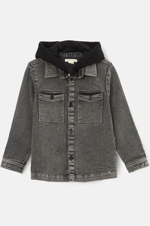Angel & Rocket Harrison Washed Denim 100% Cotton Jacket With Hood10 år (140cm)