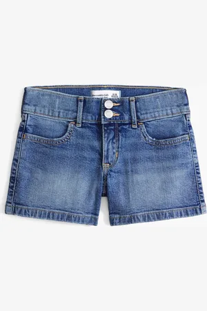 Abercrombie & Fitch Medium Wash Low Rise Denim Shorts158164cm