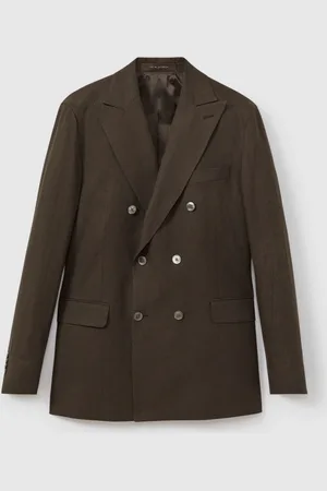 Oscar Jacobson Hør Dobbeltradet Blazer50