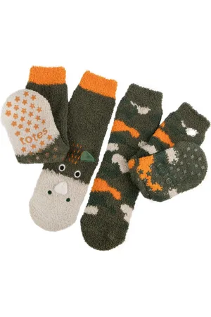 Totes Supersoft Winter Slipper Christmas Socks 2 Pack4 - 6 år (104 - 116cm)